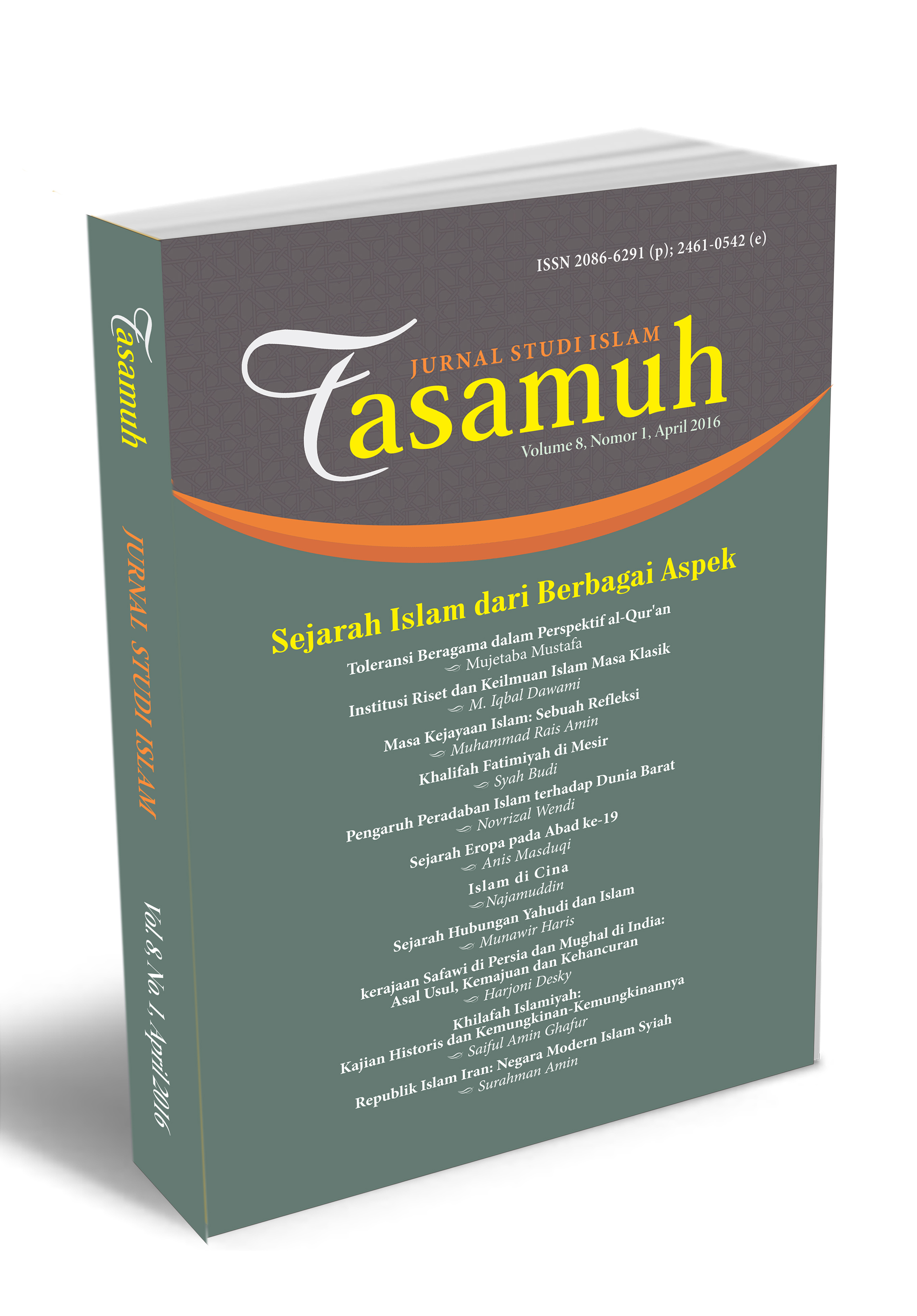 					View Vol. 8 No. 1 (2016): Tasamuh: Jurnal Studi Islam
				